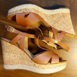 Franco Sarto Open Toe Wedges size 8.5